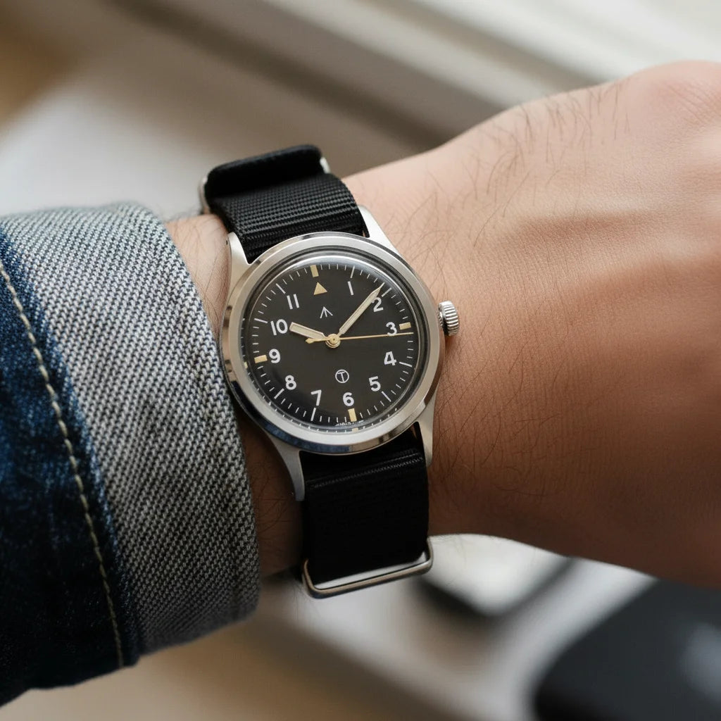 MILITREK 2025 Men Quartz Watch VH31 36mm Military Field Outdoor Watch K1 Glass Luminous Waterproof Stainless Steel Reloj Hombre MT9003