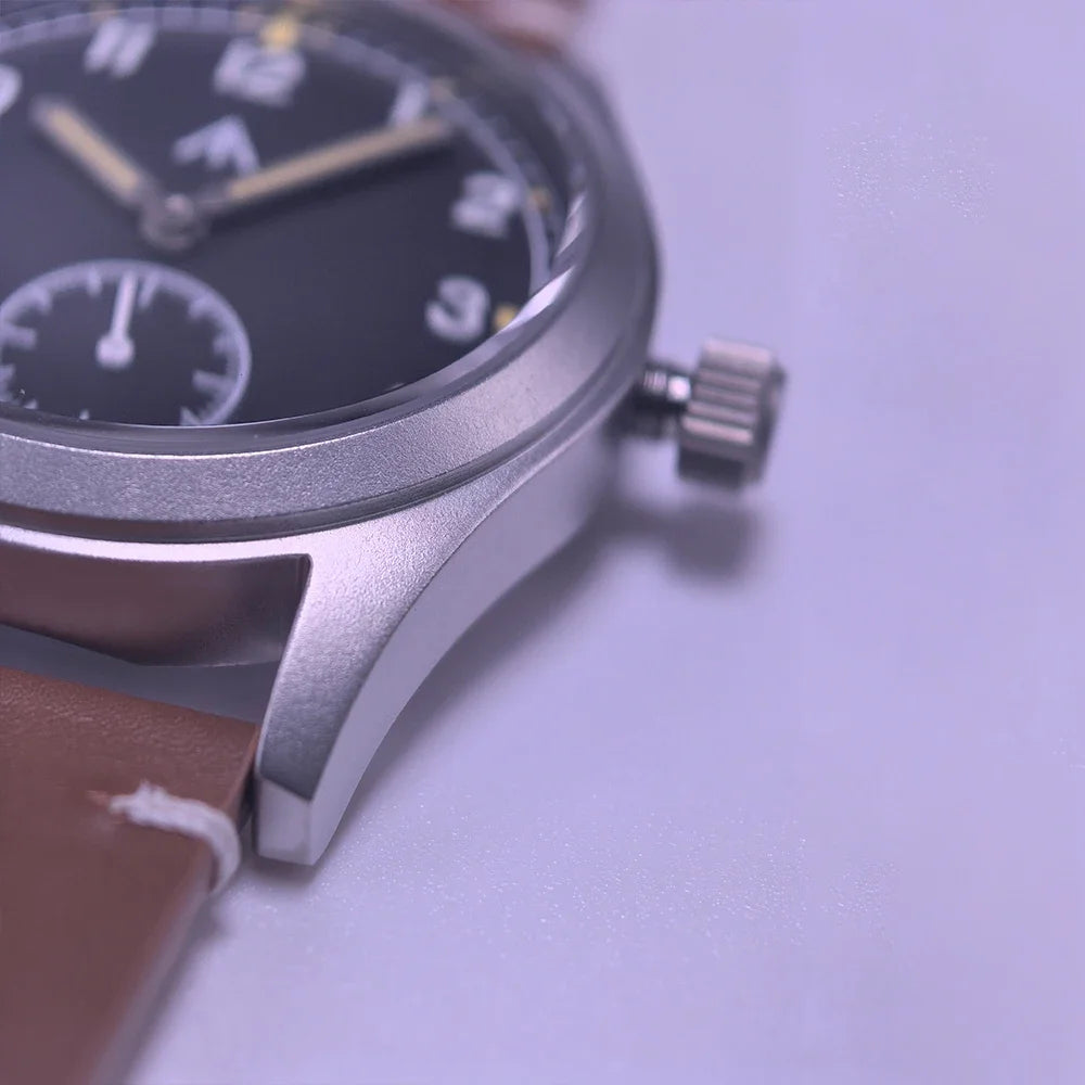 MILITREK Field MT9002 D12 Watch 37mm AR Sapphire Quartz Movement Watches Waterproof Sub-second Stainless Steel Wristwatch