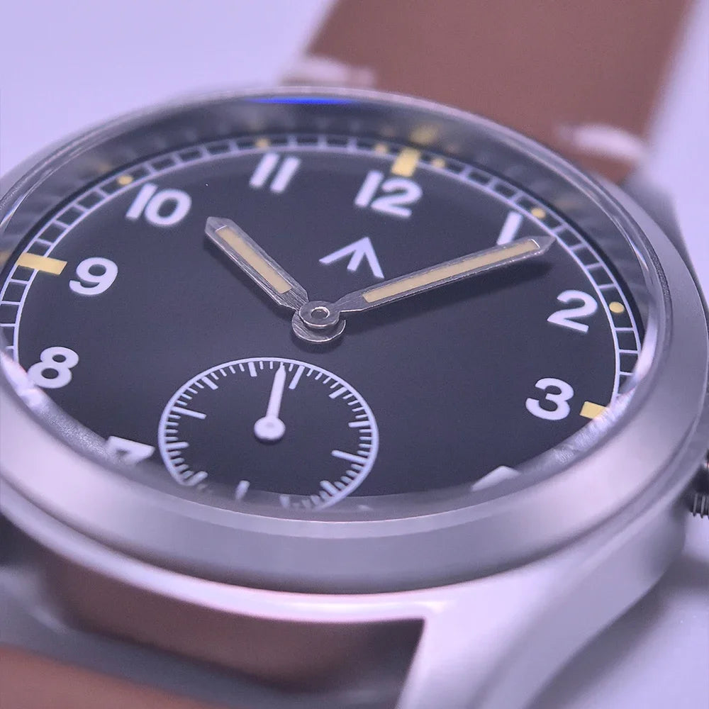 MILITREK Field MT9002 D12 Watch 37mm AR Sapphire Quartz Movement Watches Waterproof Sub-second Stainless Steel Wristwatch