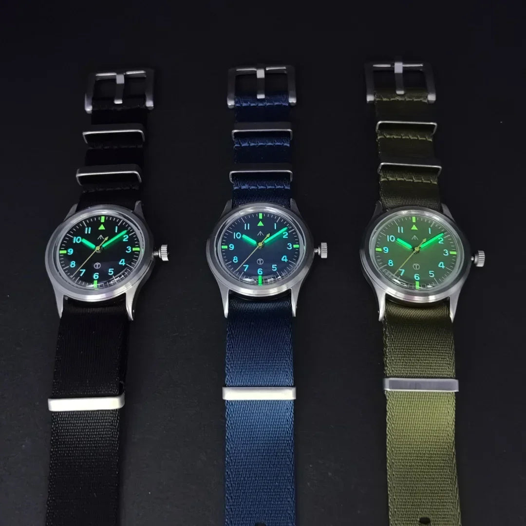 MILITREK 2025 Men Quartz Watch VH31 36mm Military Field Outdoor Watch K1 Glass Luminous Waterproof Stainless Steel Reloj Hombre MT9003