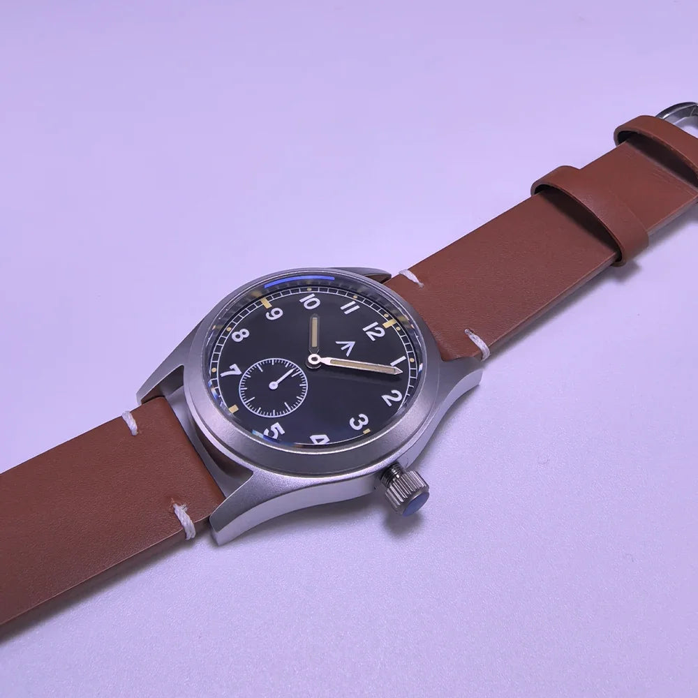 MILITREK Field MT9002 D12 Watch 37mm AR Sapphire Quartz Movement Watches Waterproof Sub-second Stainless Steel Wristwatch