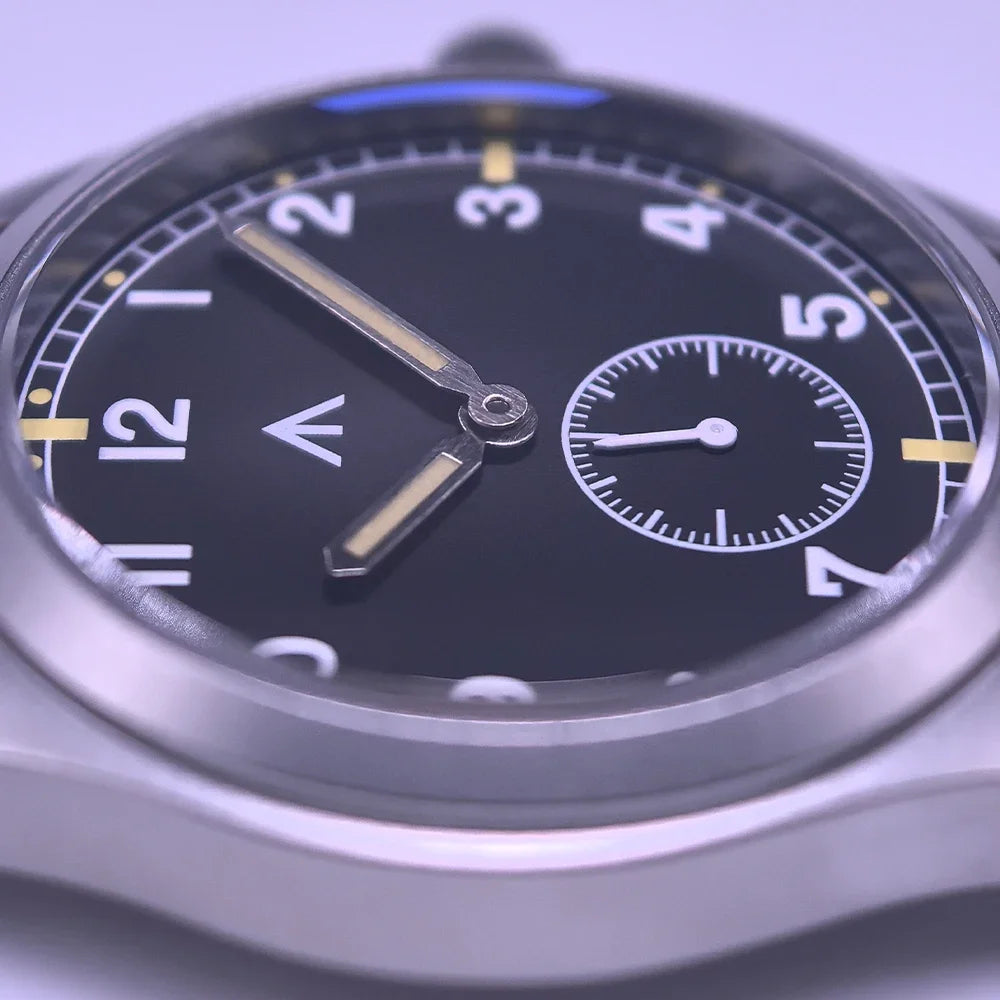 MILITREK Field MT9002 D12 Watch 37mm AR Sapphire Quartz Movement Watches Waterproof Sub-second Stainless Steel Wristwatch